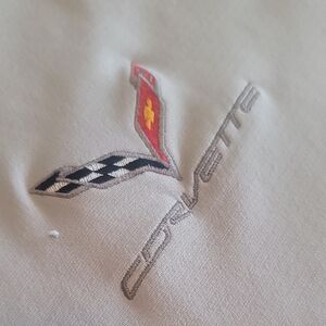 Pebble Beach.  Corvette.  Men's gray Polo Shirt. Xxxlen's White Polo Shirt